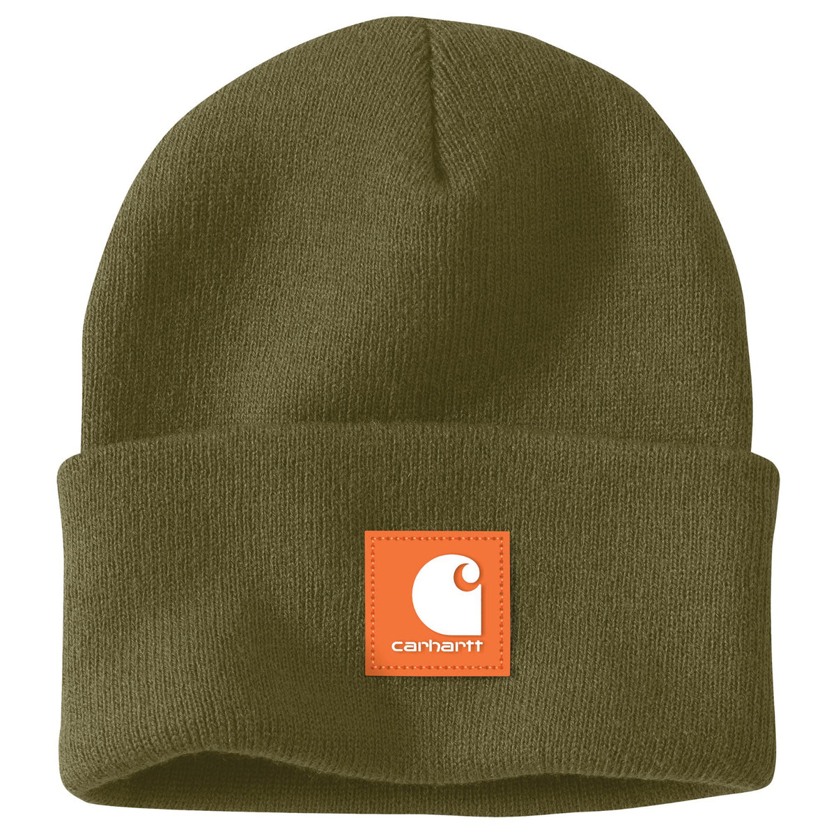 Carhartt Acrylic Rib Knit Rubber Patch Beanie - Work World - Workwear, Work Boots, Safety Gear