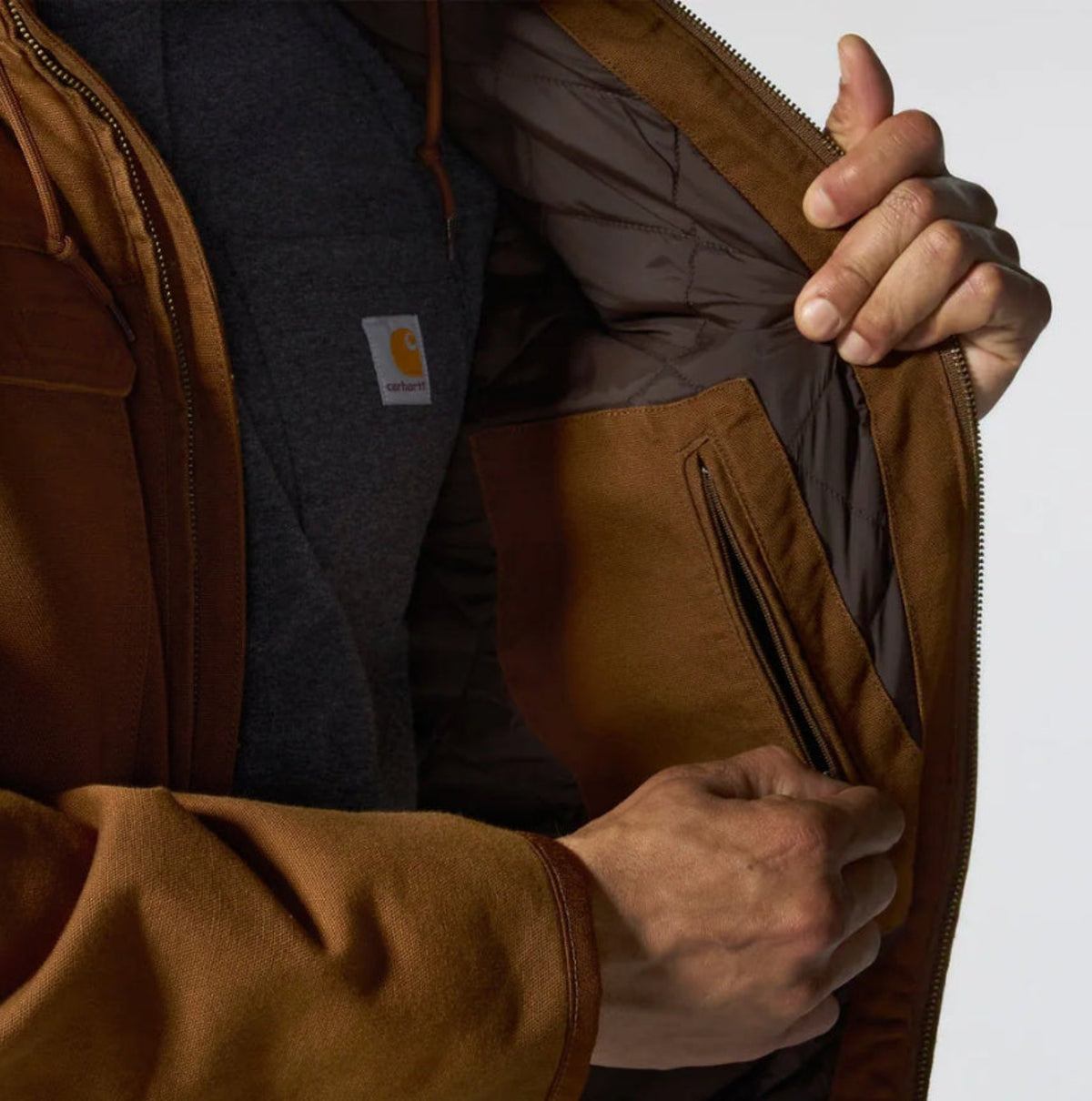 Carhartt Men's Full Swing Washed Duck Insulated Active Jacket - Work World - Workwear, Work Boots, Safety Gear