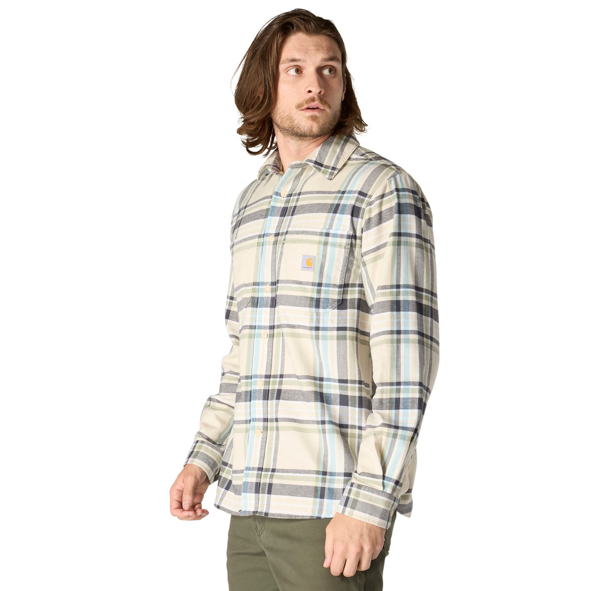 Carhartt Men's Rugged Flex™ Relaxed Fit Midweight Flannel Plaid Work Shirt - Work World - Workwear, Work Boots, Safety Gear