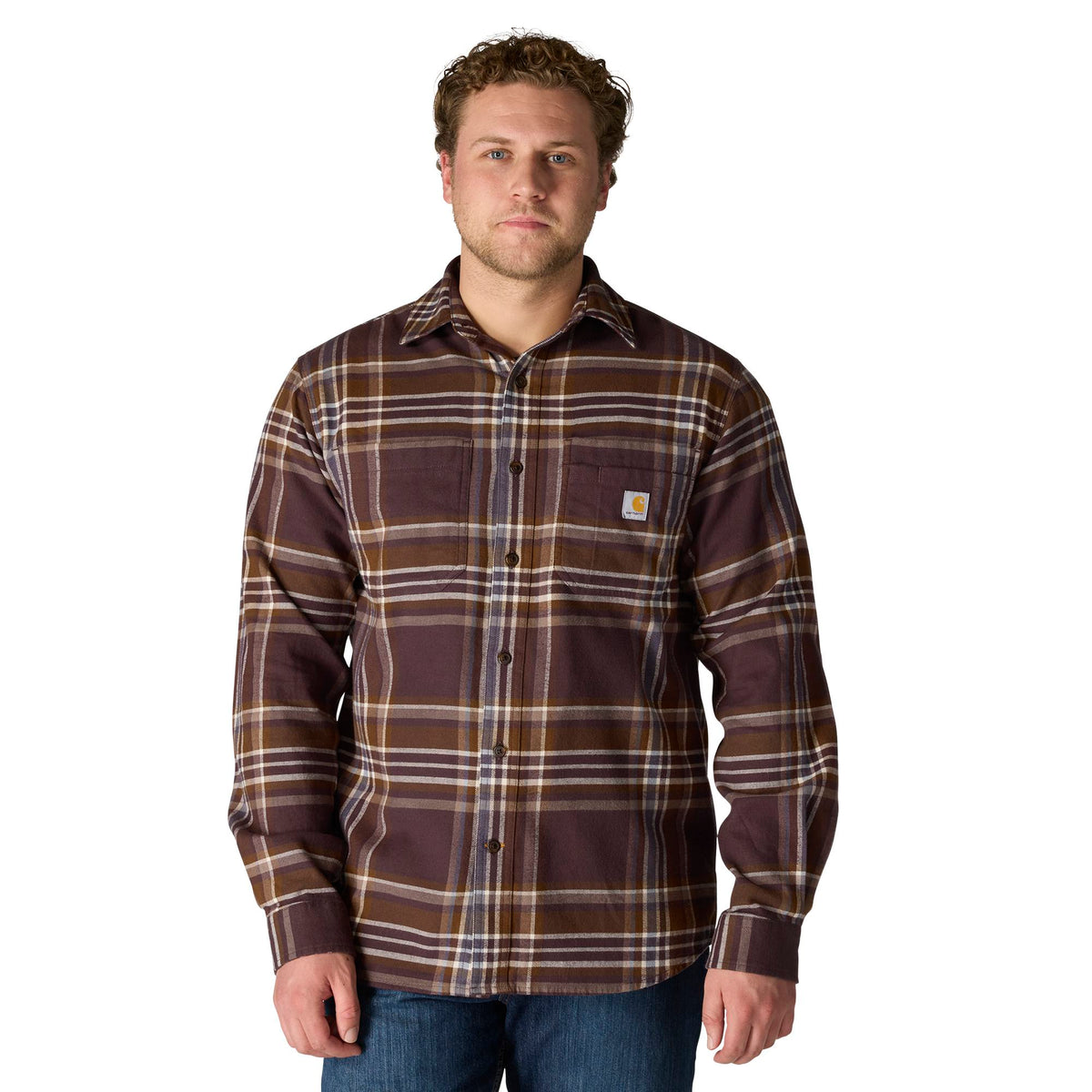 Carhartt Men's Rugged Flex™ Relaxed Fit Midweight Flannel Plaid Work Shirt - Work World - Workwear, Work Boots, Safety Gear