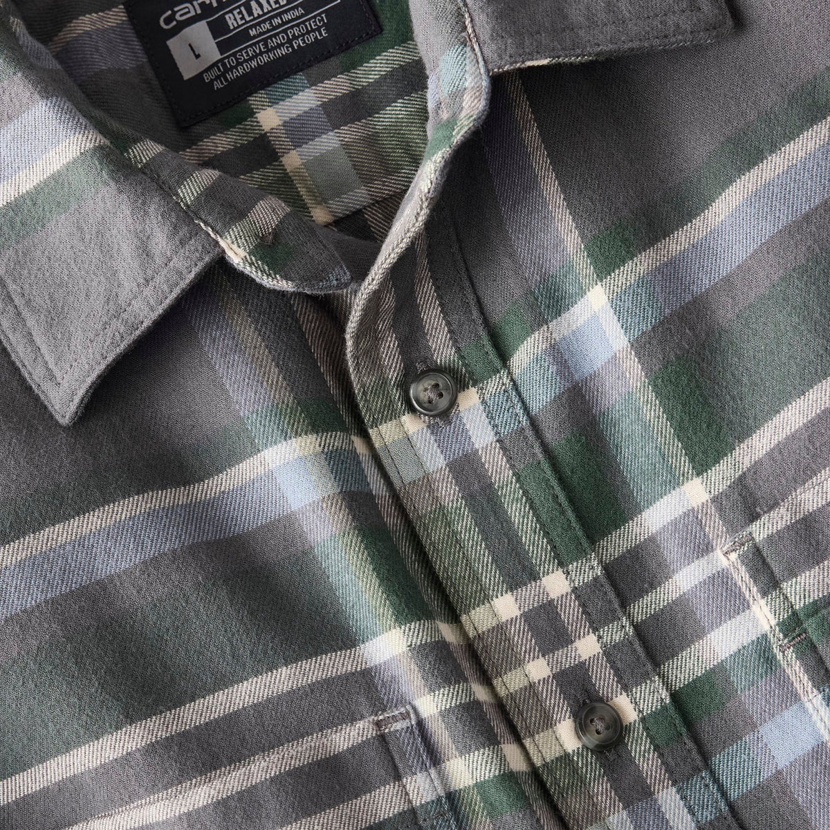 Carhartt Men's Rugged Flex™ Relaxed Fit Midweight Flannel Plaid Work Shirt - Work World - Workwear, Work Boots, Safety Gear