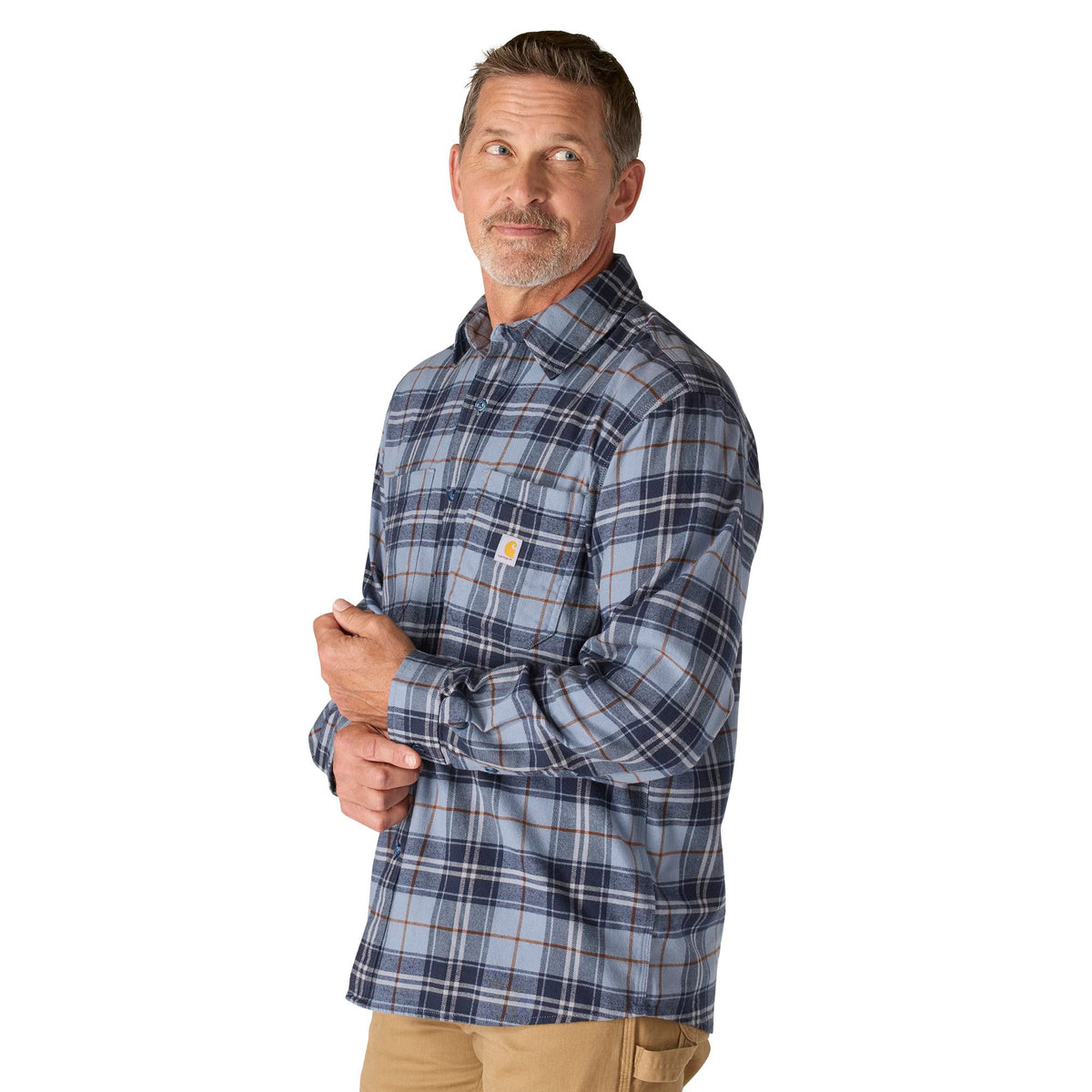 Carhartt Men's Rugged Flex™ Relaxed Fit Midweight Flannel Plaid Work Shirt - Work World - Workwear, Work Boots, Safety Gear