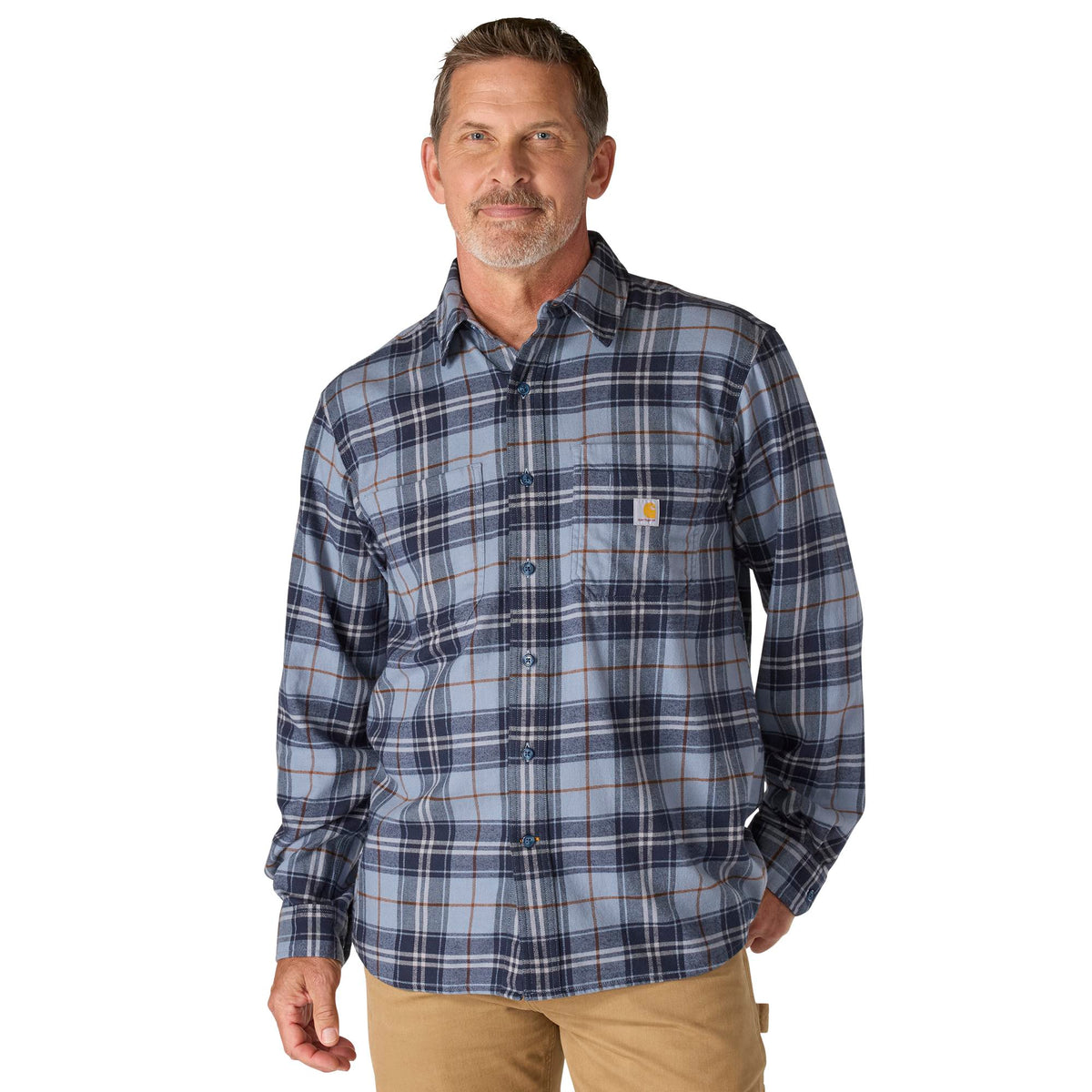 Carhartt Men's Rugged Flex™ Relaxed Fit Midweight Flannel Plaid Work Shirt - Work World - Workwear, Work Boots, Safety Gear