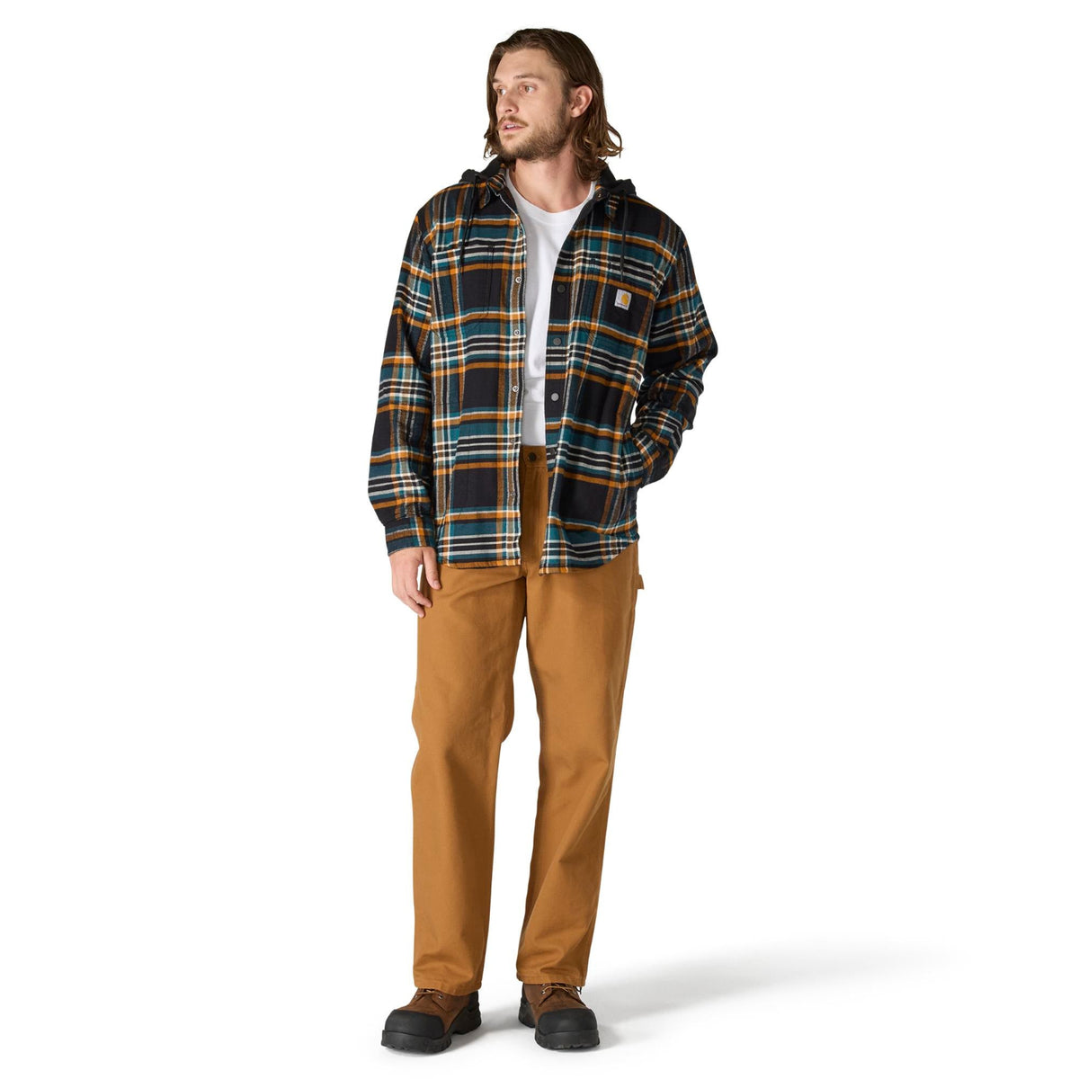 Carhartt Men's Rugged Flex Fleece Lined Long Sleeve Flannel Shirt Jac - Work World - Workwear, Work Boots, Safety Gear