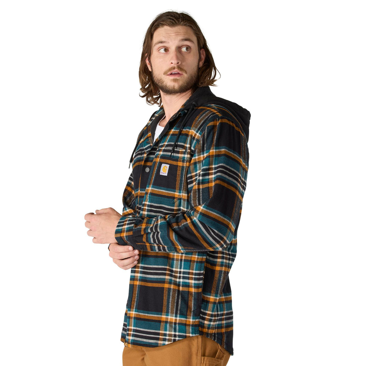 Carhartt Men's Rugged Flex Fleece Lined Long Sleeve Flannel Shirt Jac - Work World - Workwear, Work Boots, Safety Gear