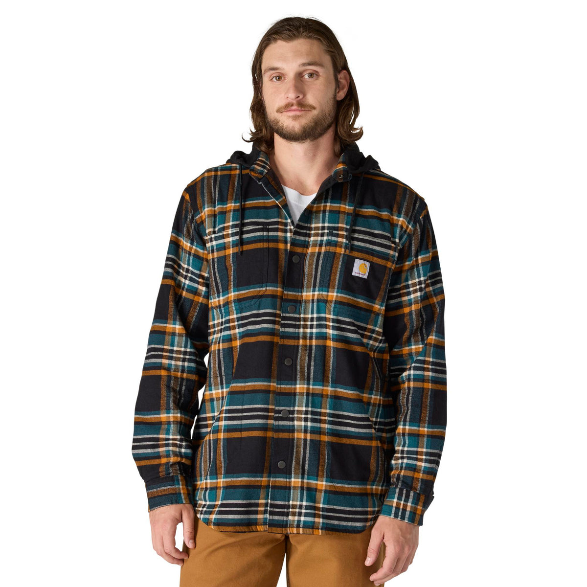 Carhartt Men's Rugged Flex Fleece Lined Long Sleeve Flannel Shirt Jac - Work World - Workwear, Work Boots, Safety Gear