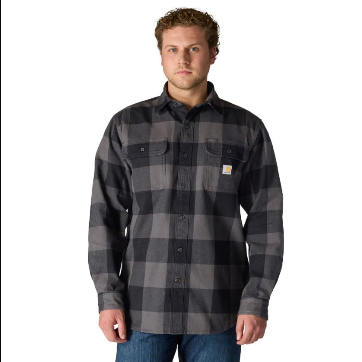 Carhartt Men's Loose Fit Heavyweight Long Sleeve Flannel Plaid Work Shirt - Work World - Workwear, Work Boots, Safety Gear