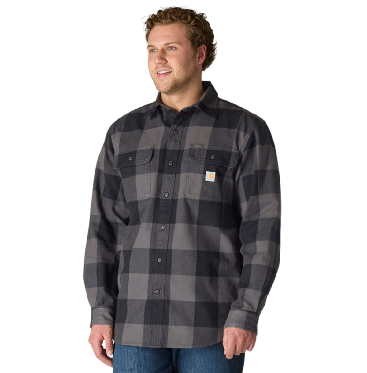 Carhartt Men's Loose Fit Heavyweight Long Sleeve Flannel Plaid Work Shirt - Work World - Workwear, Work Boots, Safety Gear