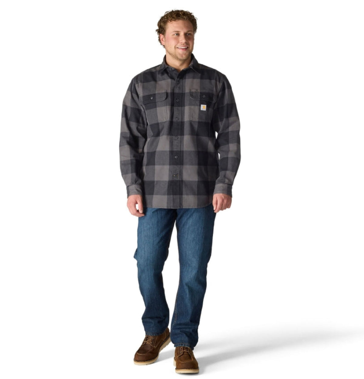 Carhartt Men's Loose Fit Heavyweight Long Sleeve Flannel Plaid Work Shirt - Work World - Workwear, Work Boots, Safety Gear