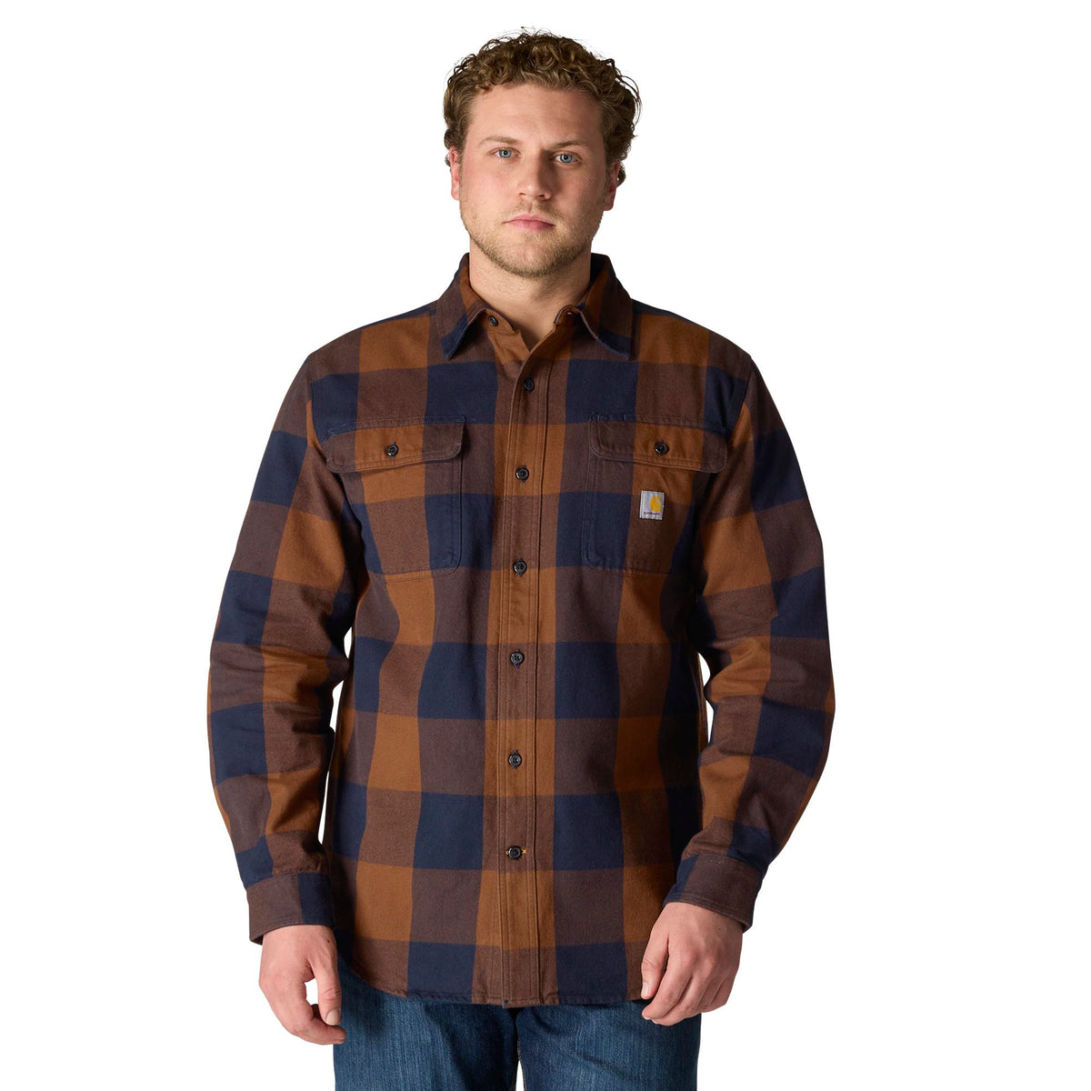 Carhartt Men's Loose Fit Heavyweight Long Sleeve Flannel Plaid Work Shirt - Work World - Workwear, Work Boots, Safety Gear