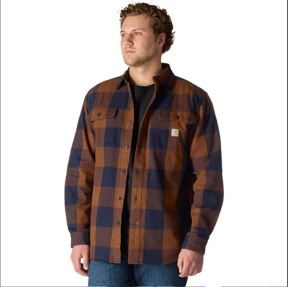 Carhartt Men's Loose Fit Heavyweight Long Sleeve Flannel Plaid Work Shirt - Work World - Workwear, Work Boots, Safety Gear