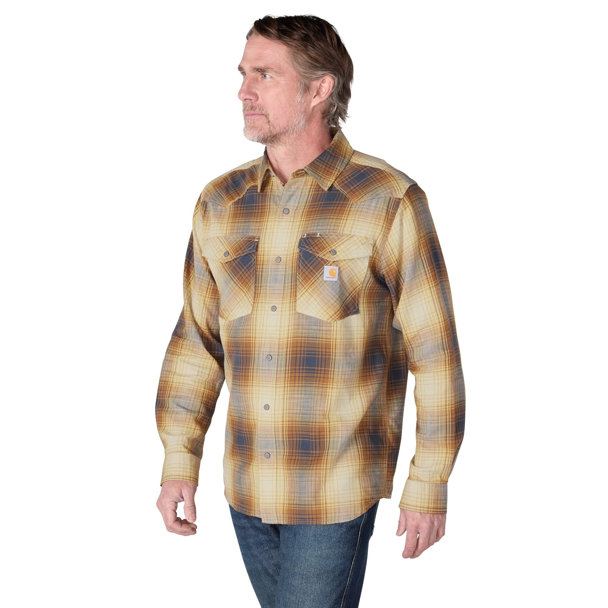 Carhartt Men's Montana Relaxed Fit Lightweight Snap-Front Long