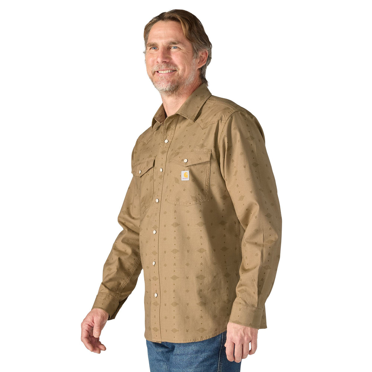 Carhartt Men's Montana Relaxed Fit Lightweight Snap-Front Long Sleeve Plaid Shirt Work Shirts Carhartt