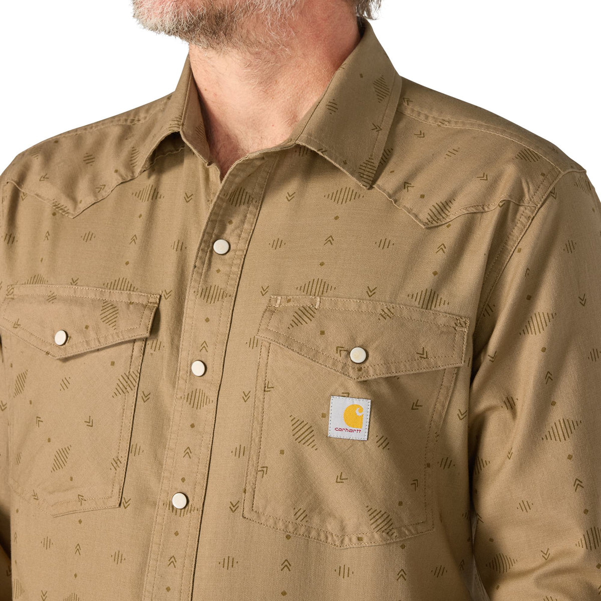 Carhartt Men's Montana Relaxed Fit Lightweight Snap-Front Long Sleeve Plaid Shirt Work Shirts Carhartt