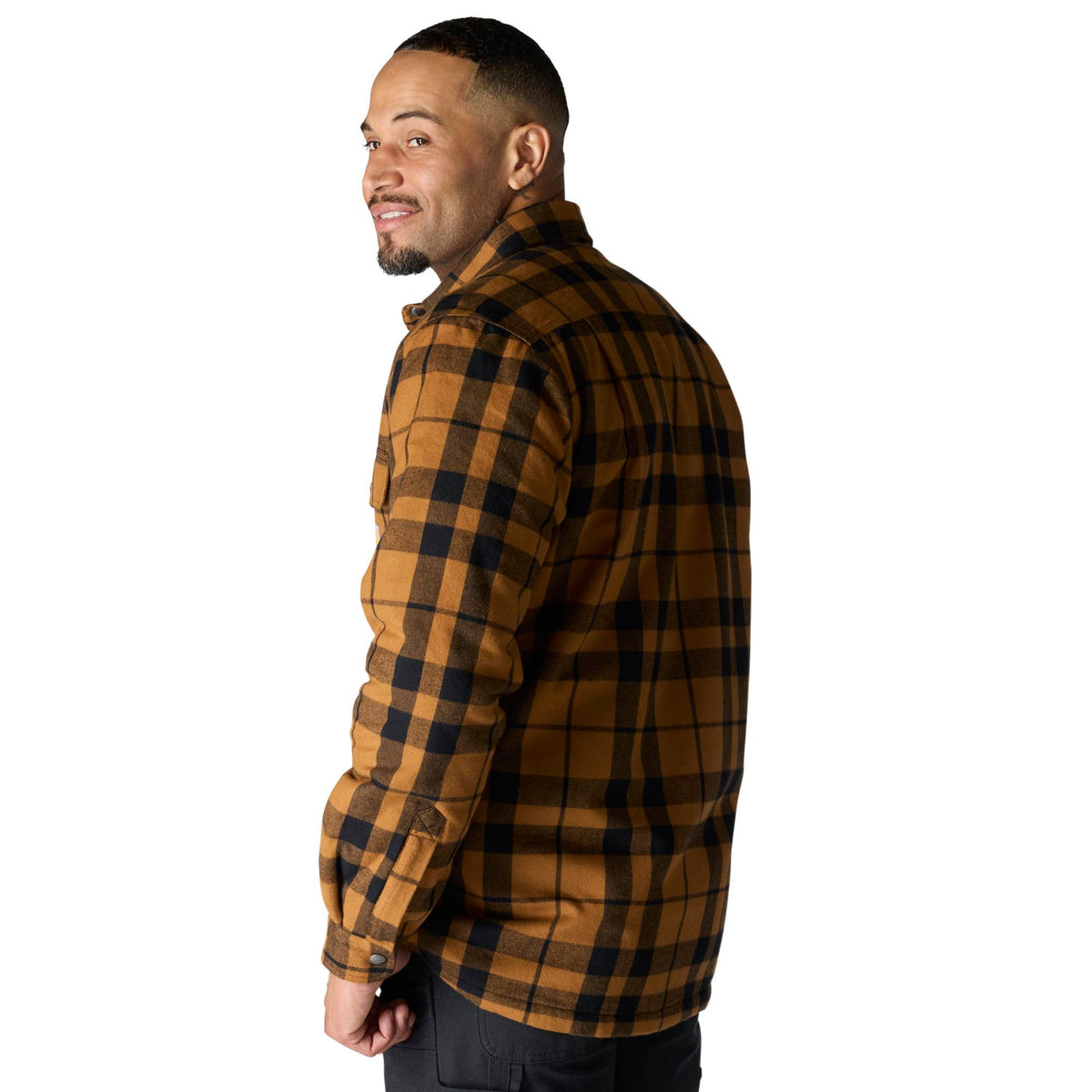 Carhartt Men's Relaxed Fit Sherpa-Lined Long Sleeve Flannel Shirt Jac - Work World - Workwear, Work Boots, Safety Gear