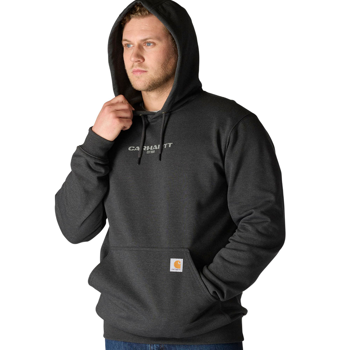 Carhartt Men's Rain Defender Loose Fit Midweight 1889 Graphic Sweatshirt - Work World - Workwear, Work Boots, Safety Gear