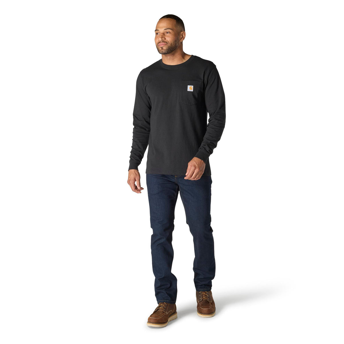 Carhartt Men's Relaxed Fit Heavyweight Pocket Long Sleeve Graphic T-Shirt - Work World - Workwear, Work Boots, Safety Gear