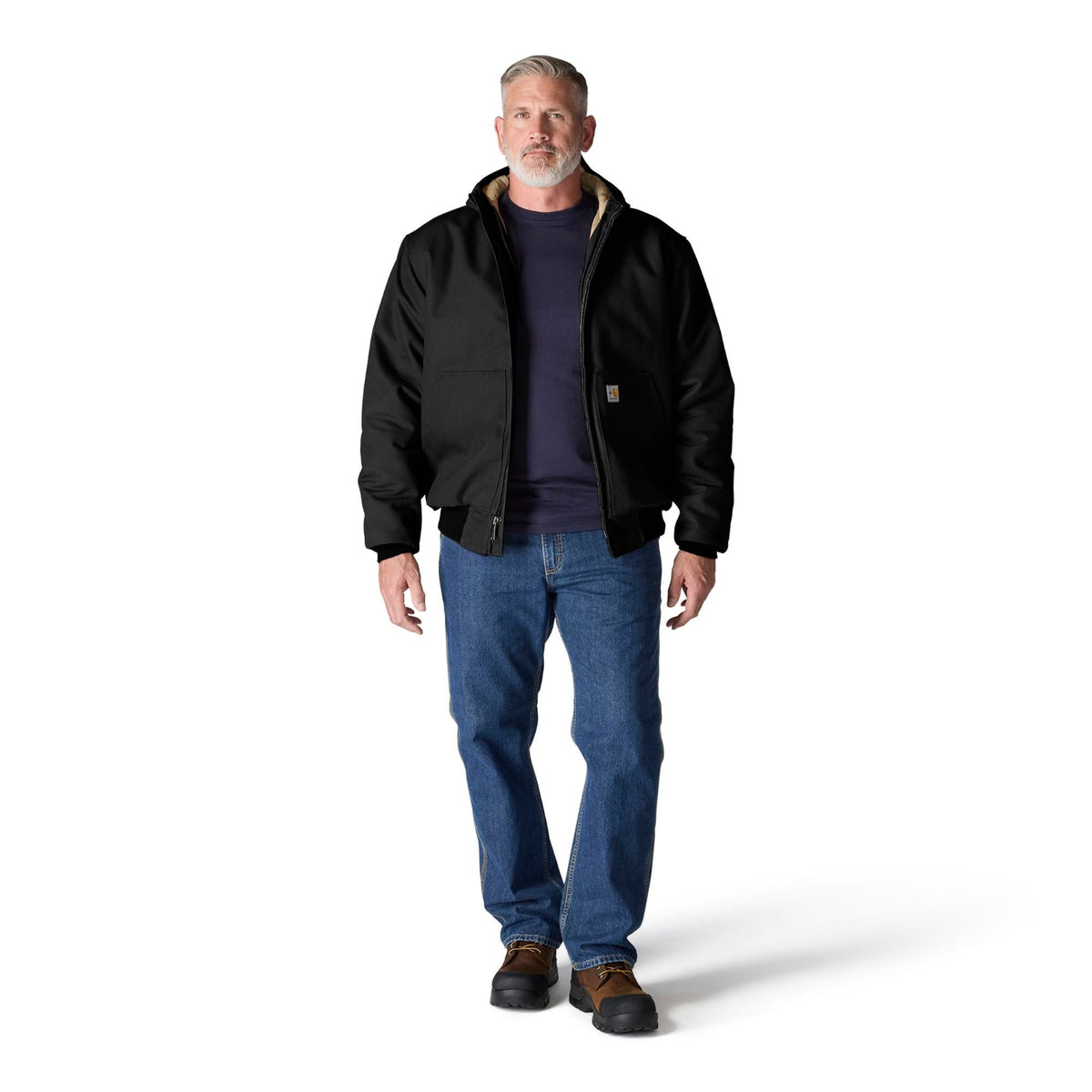 Carhartt Men's Flame Resistant Duck Insulated Active Jacket Jackets & Coats Carhartt Black 2XL Reg