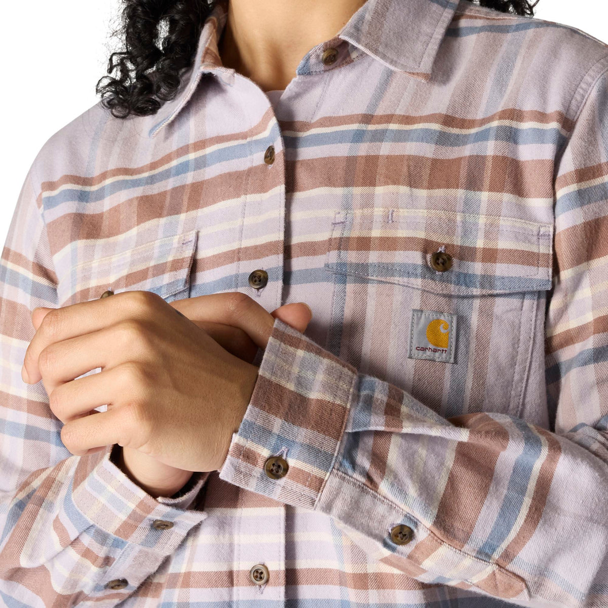 Carhartt Women's TENCEL™ Relaxed Fit Plaid Long Sleeve Work Shirt - Work World - Workwear, Work Boots, Safety Gear