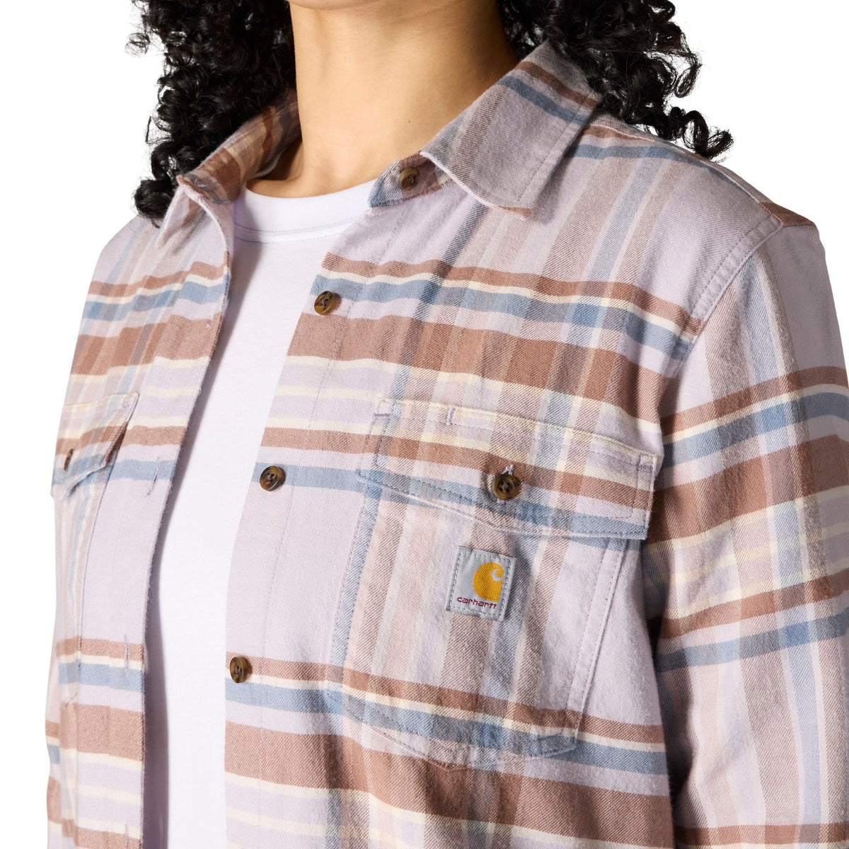 Carhartt Women's TENCEL™ Relaxed Fit Plaid Long Sleeve Work Shirt - Work World - Workwear, Work Boots, Safety Gear