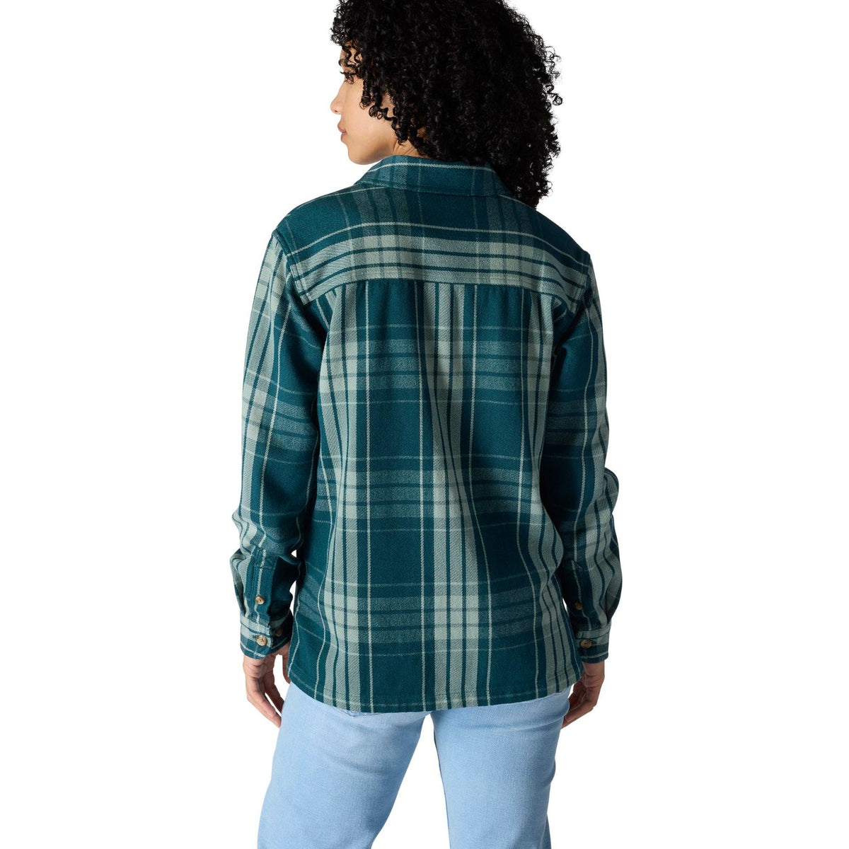 Carhartt Women's TENCEL™ Loose Fit Twill Plaid Long Sleeve Work Shirt Work Shirts Carhartt