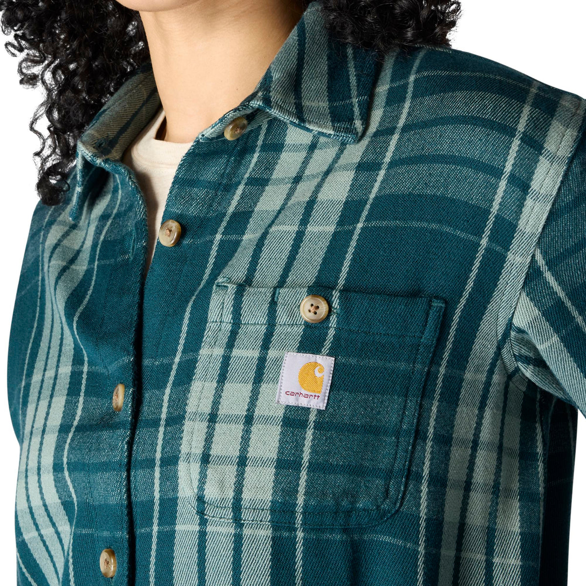Carhartt Women's TENCEL™ Loose Fit Twill Plaid Long Sleeve Work Shirt - Work World - Workwear, Work Boots, Safety Gear