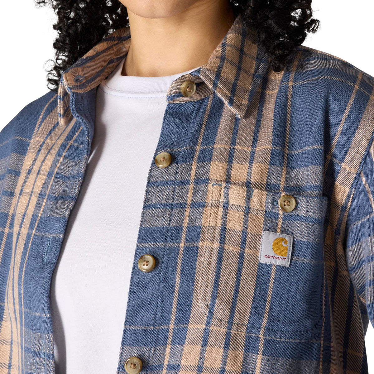 Carhartt Women's TENCEL™ Loose Fit Twill Plaid Long Sleeve Work Shirt - Work World - Workwear, Work Boots, Safety Gear