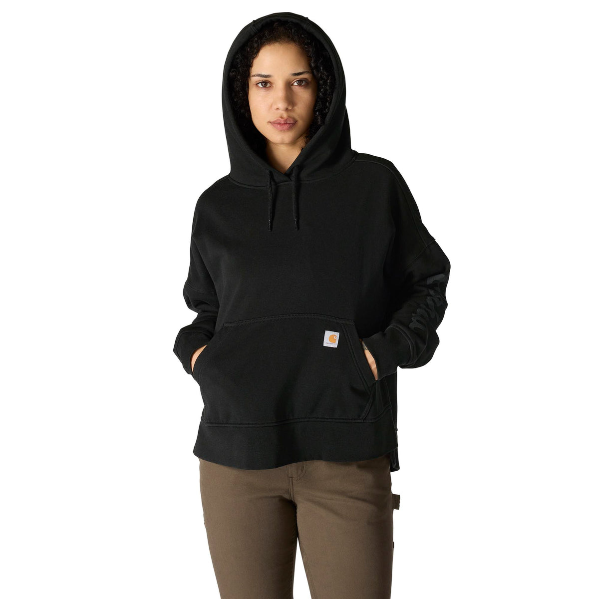 Carhartt Women's Oversized Midweight Hooded Heart Graphic Sweatshirt - Work World - Workwear, Work Boots, Safety Gear