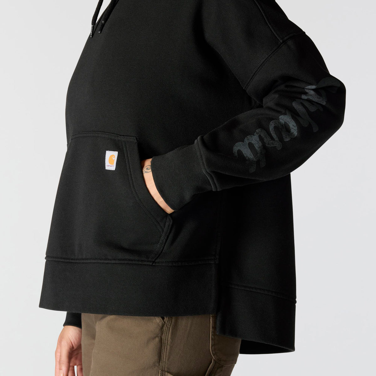 Carhartt Women's Oversized Midweight Hooded Heart Graphic Sweatshirt - Work World - Workwear, Work Boots, Safety Gear