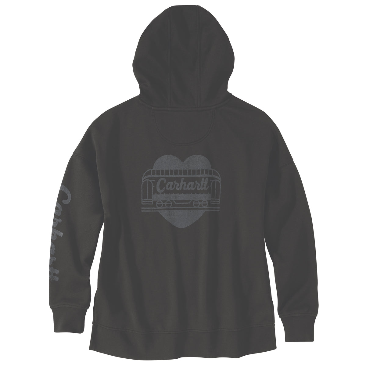 Carhartt Women's Oversized Midweight Hooded Heart Graphic Sweatshirt - Work World - Workwear, Work Boots, Safety Gear
