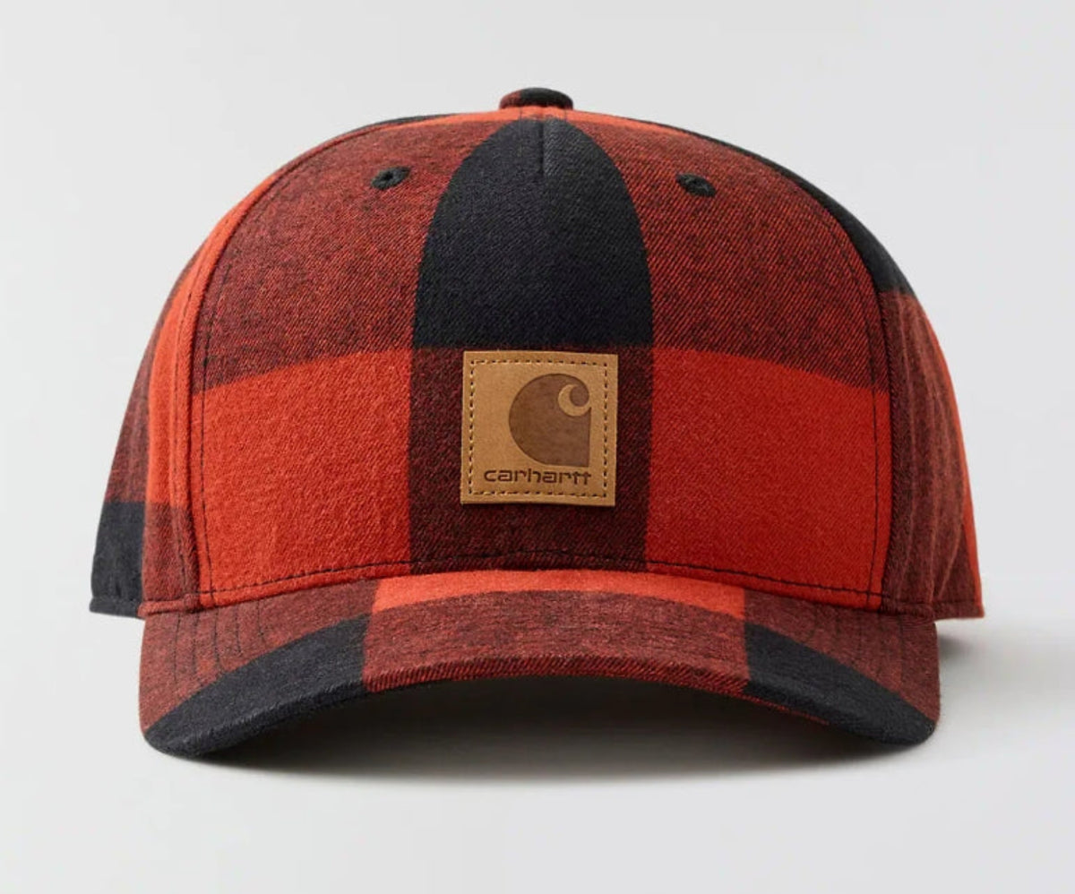 Carhartt Flannel Snapback Structured Logo Cap - Work World - Workwear, Work Boots, Safety Gear