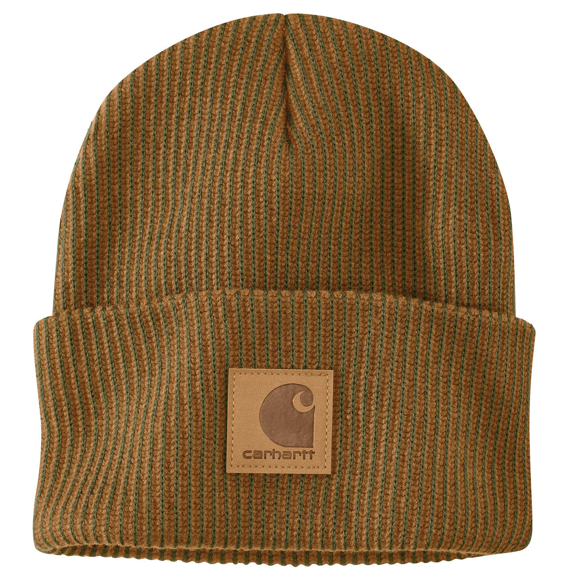 Carhartt Plaited Knit Cuffed Logo Beanie - Work World - Workwear, Work Boots, Safety Gear