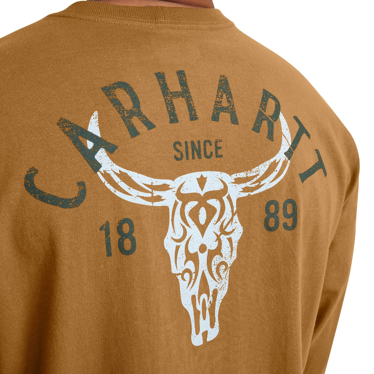 Carhartt Men's Heavyweight Pocket Longhorn Graphic Long Sleeve T-Shirt - Work World - Workwear, Work Boots, Safety Gear