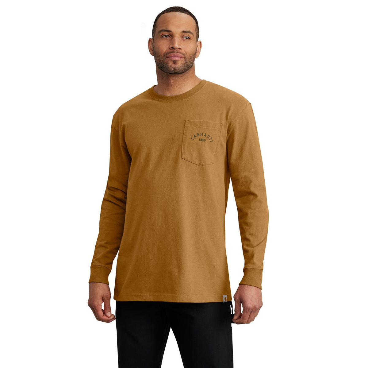 Carhartt Men's Heavyweight Pocket Longhorn Graphic Long Sleeve T-Shirt - Work World - Workwear, Work Boots, Safety Gear