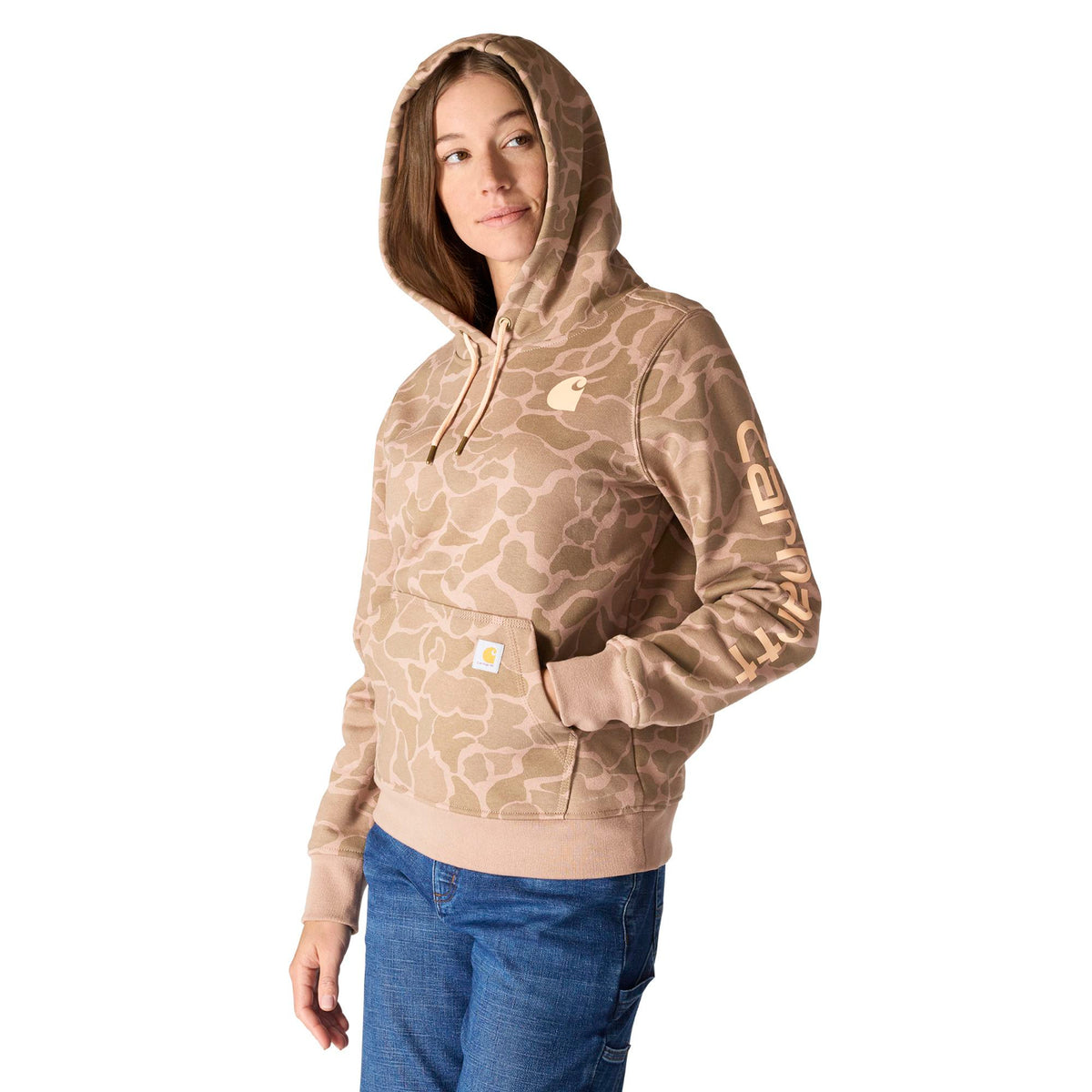 Carhartt Women's Relaxed Fit Midweight Logo Sleeve Graphic Sweatshirt - Work World - Workwear, Work Boots, Safety Gear