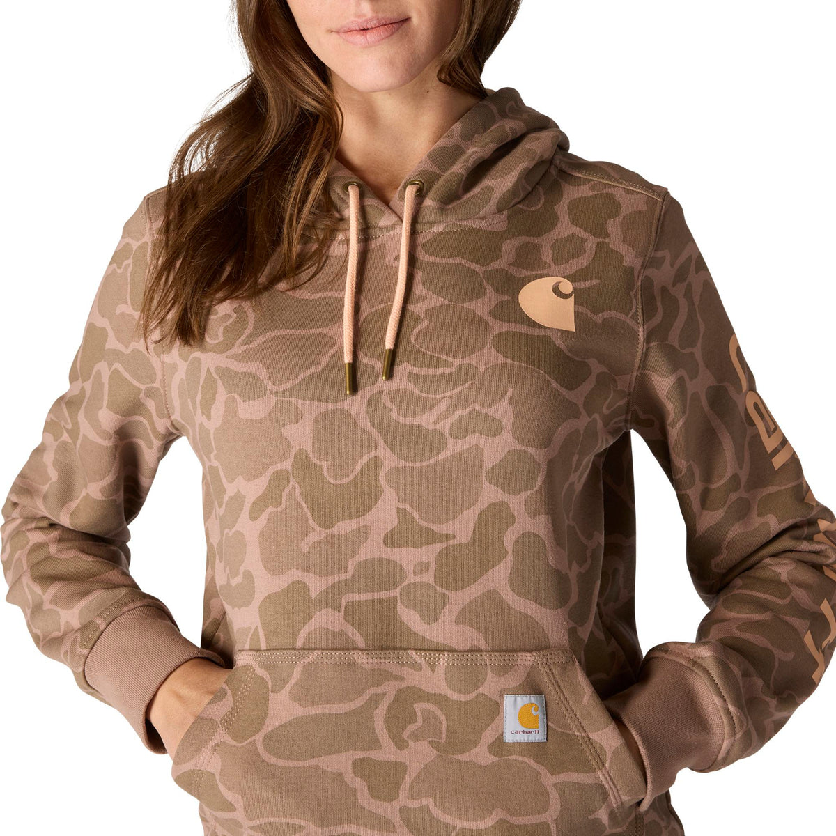 Carhartt Women's Relaxed Fit Midweight Logo Sleeve Graphic Sweatshirt - Work World - Workwear, Work Boots, Safety Gear
