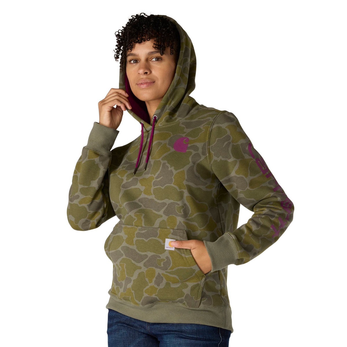 Carhartt Women's Relaxed Fit Midweight Logo Sleeve Graphic Sweatshirt - Work World - Workwear, Work Boots, Safety Gear