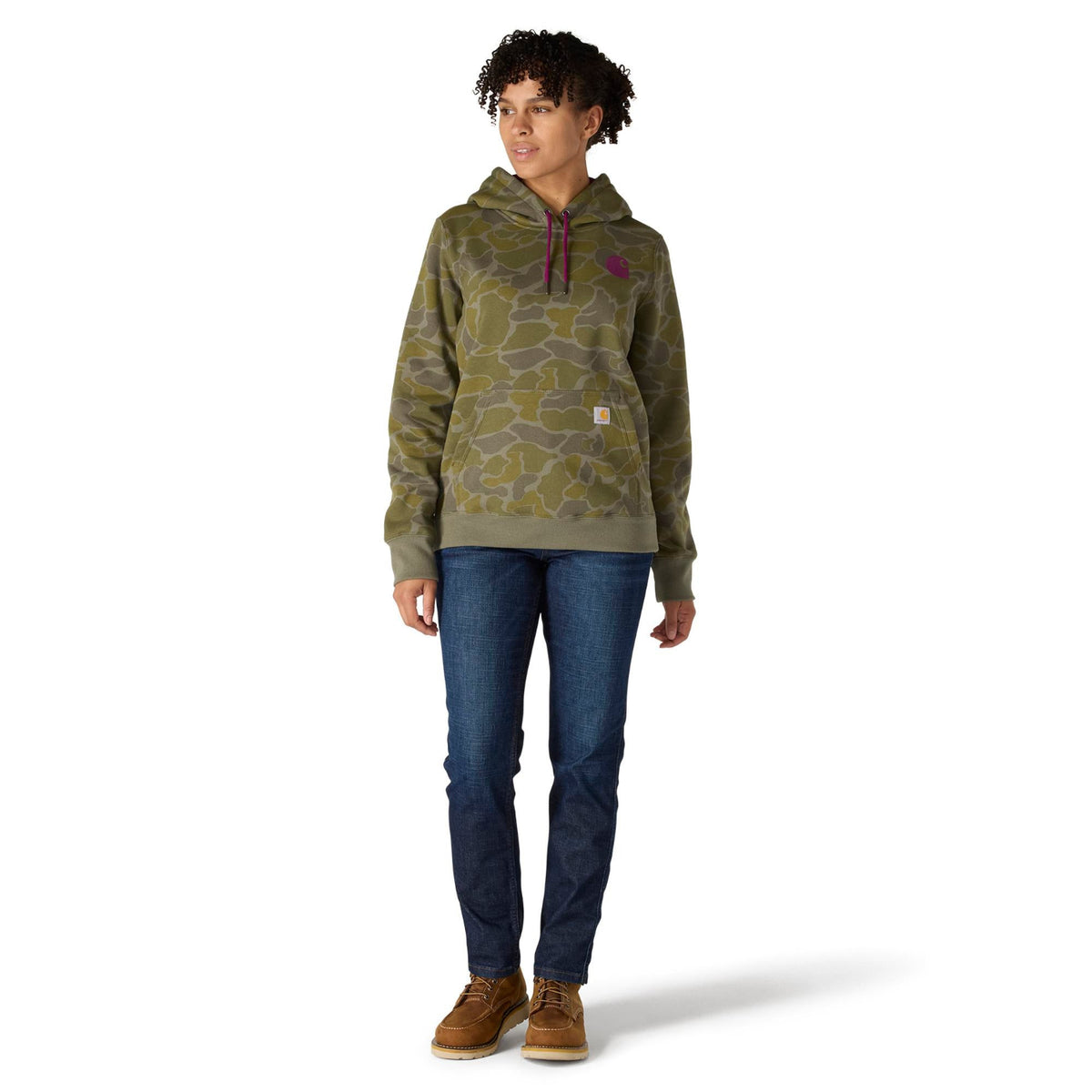 Carhartt Women's Relaxed Fit Midweight Logo Sleeve Graphic Sweatshirt - Work World - Workwear, Work Boots, Safety Gear