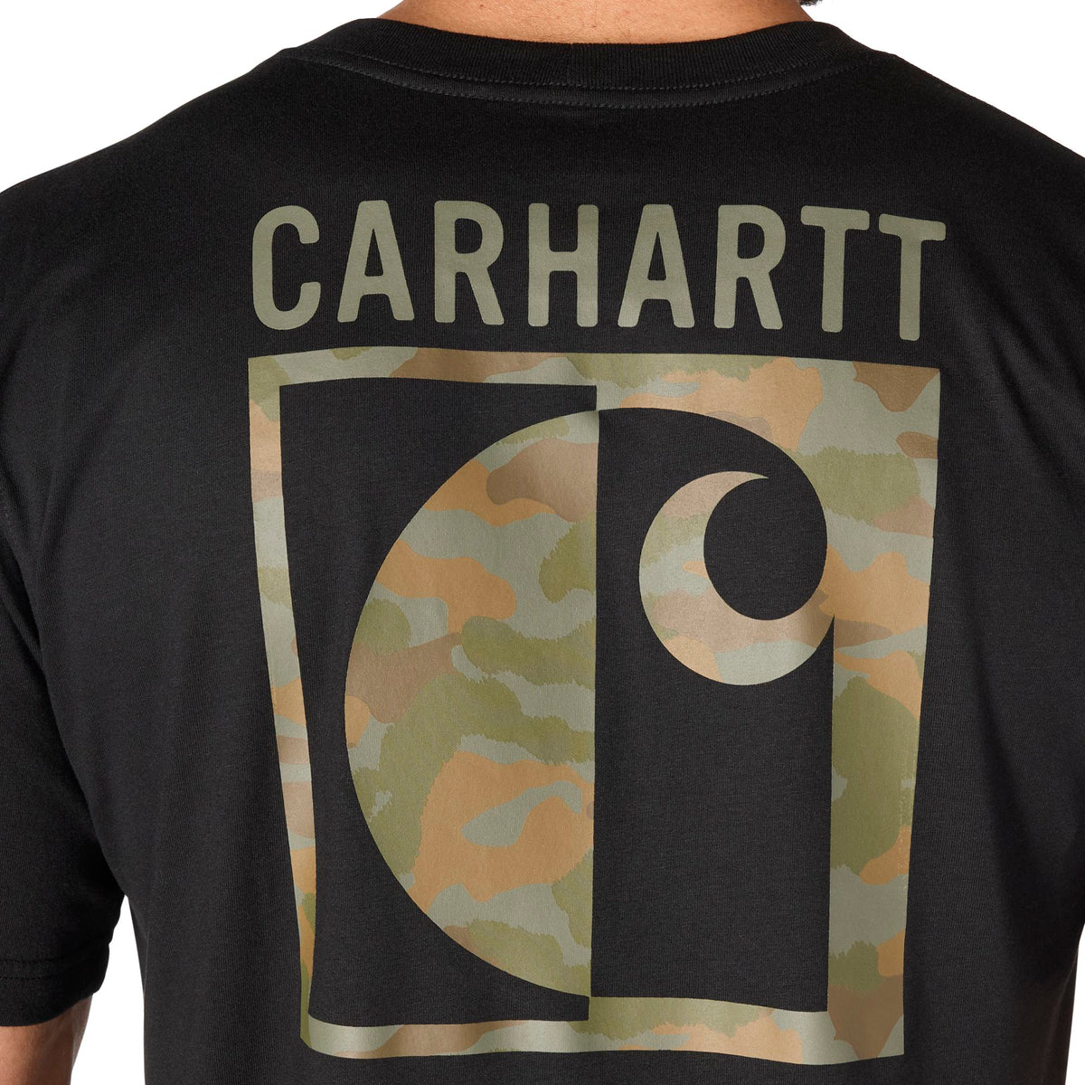 Carhartt Men's Irvine Relaxed Fit Block Camo Graphic T-Shirt T-Shirts Carhartt