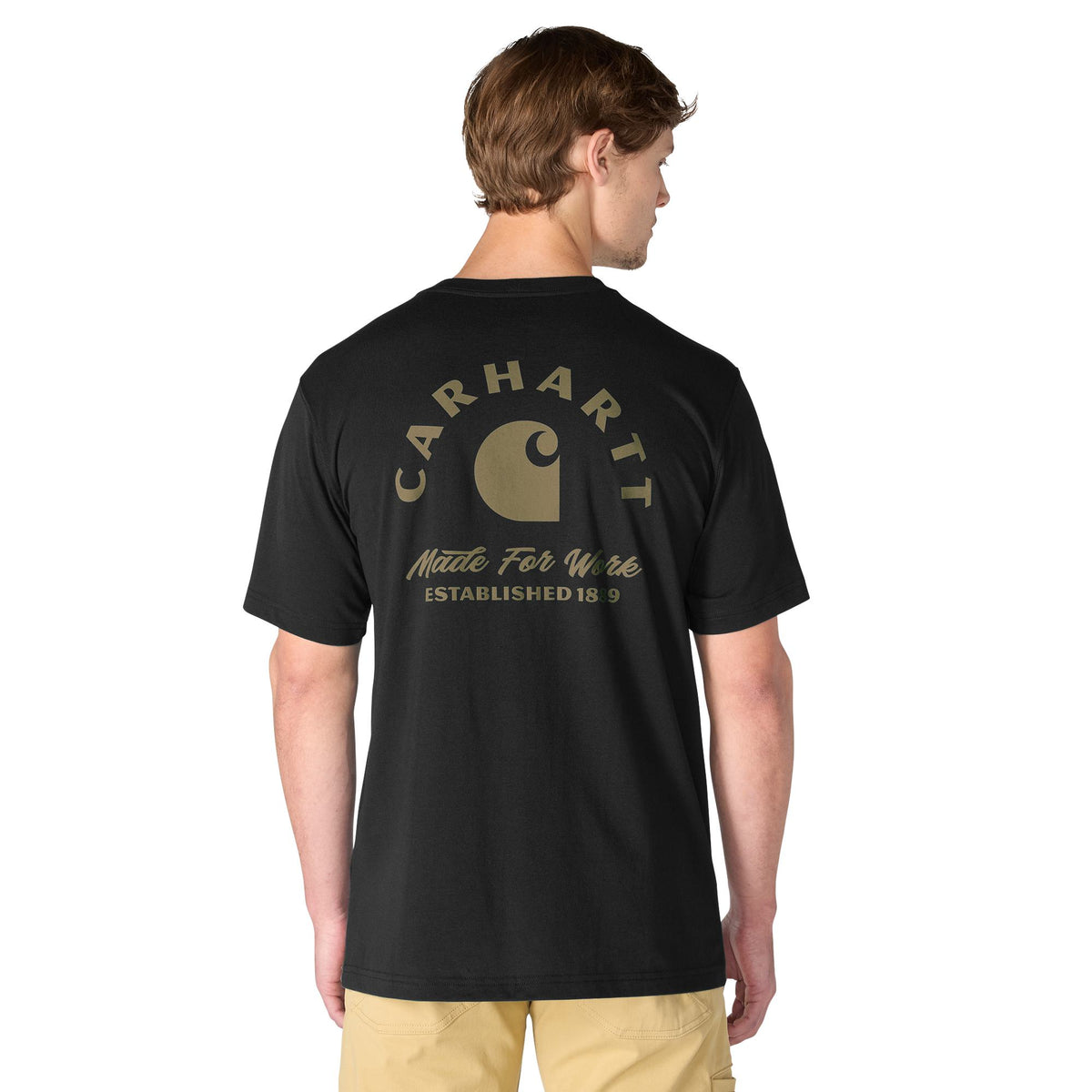 Carhartt Men's Irvine Relaxed Work T-Shirt T-Shirts Carhartt Black 2XL Reg