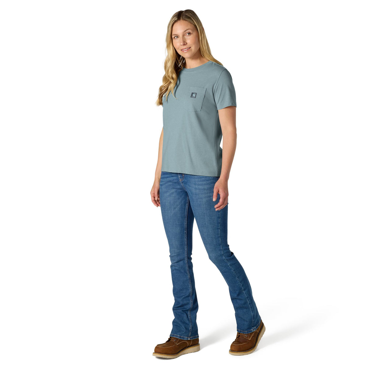 Carhartt Women's Relaxed Fit Lightweight Chest Pocket Short Sleeve T-Shirt T-Shirts Carhartt