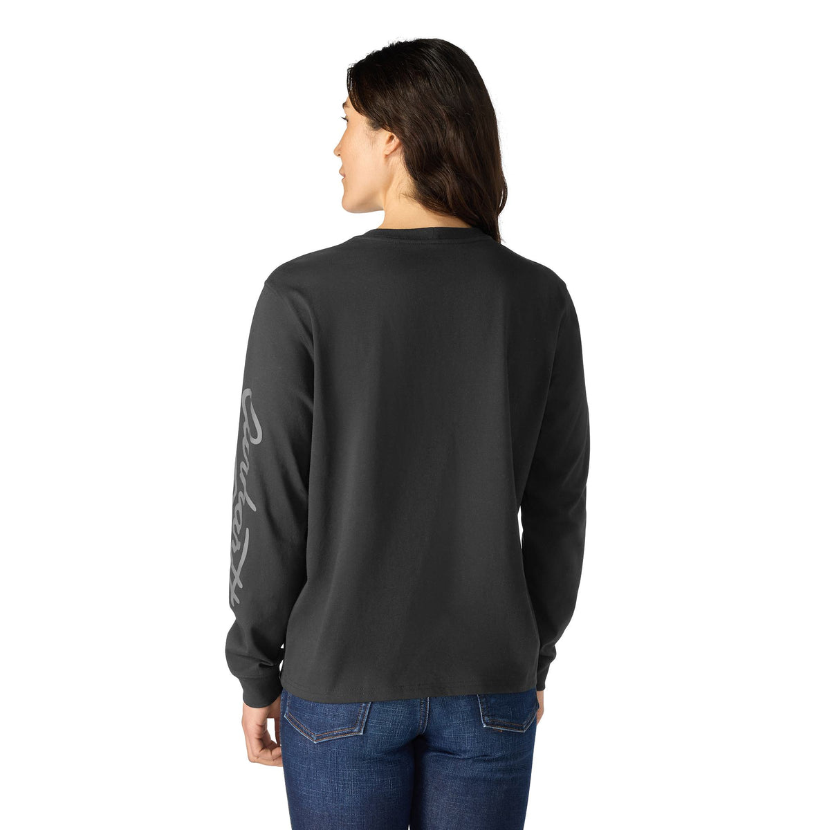 Carhartt Women's Irvine Loose Fit Logo Script Long Sleeve T-Shirt