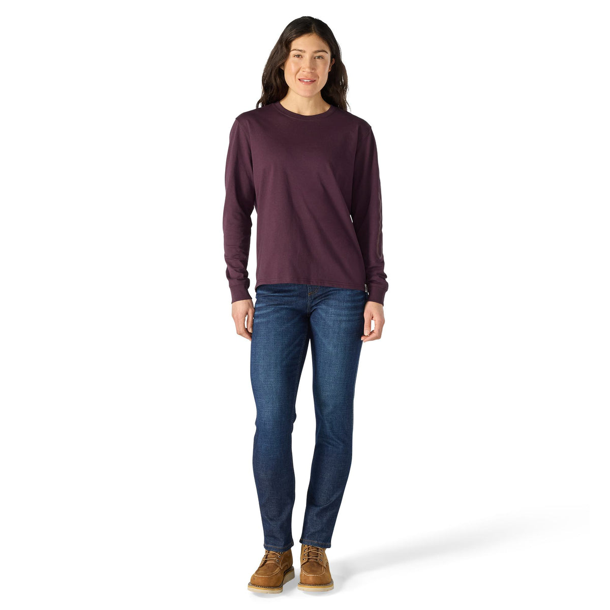 Carhartt Women's Irvine Loose Fit Logo Script Long Sleeve T-Shirt Long Sleeve T-Shirts Carhartt