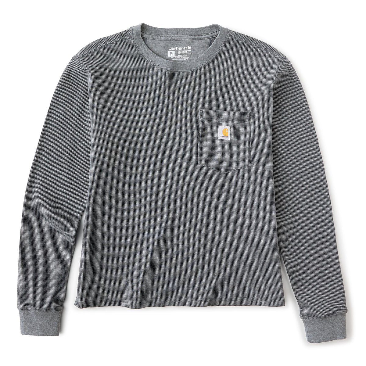 Carhartt Women's Waffle Knit Loose Fit Long Sleeve Pocket T-Shirt Long Sleeve T-Shirts Carhartt
