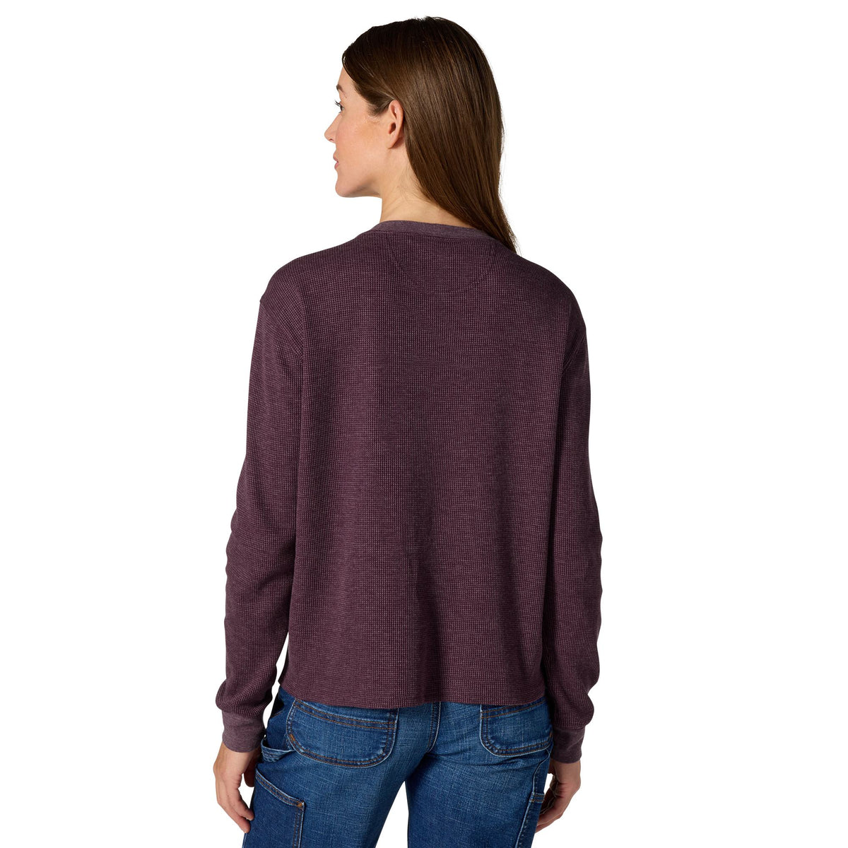 Carhartt Women's Waffle Knit Loose Fit Long Sleeve Pocket T-Shirt