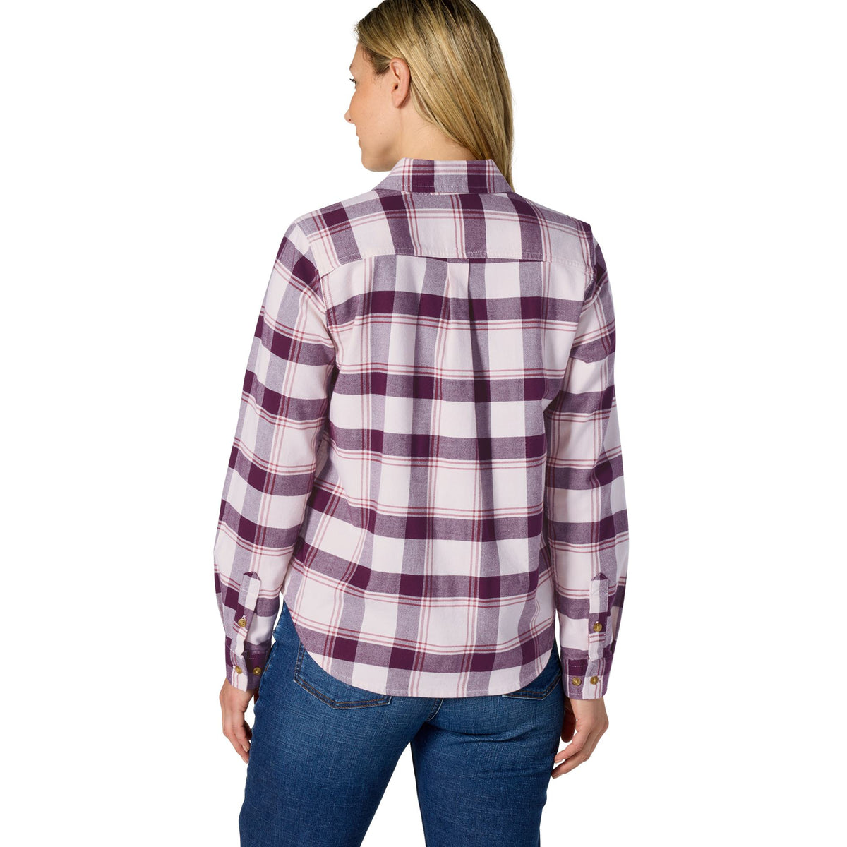 Carhartt Women's Hamilton Relaxed Fit Button-Up Plaid Long Sleeve Work Shirt Carhartt