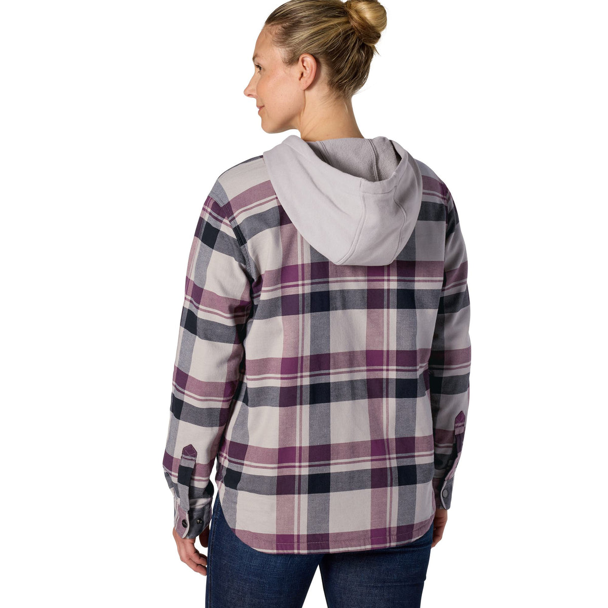 Carhartt Women's Hamilton Plaid Loose Fit Hooded Shirt Jac