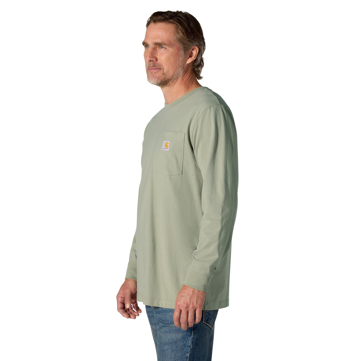 Carhartt Men's Irvine Tough C Graphic Relaxed Fit Pocket Long Sleeve T-Shirt Long Sleeve T-Shirts Carhartt