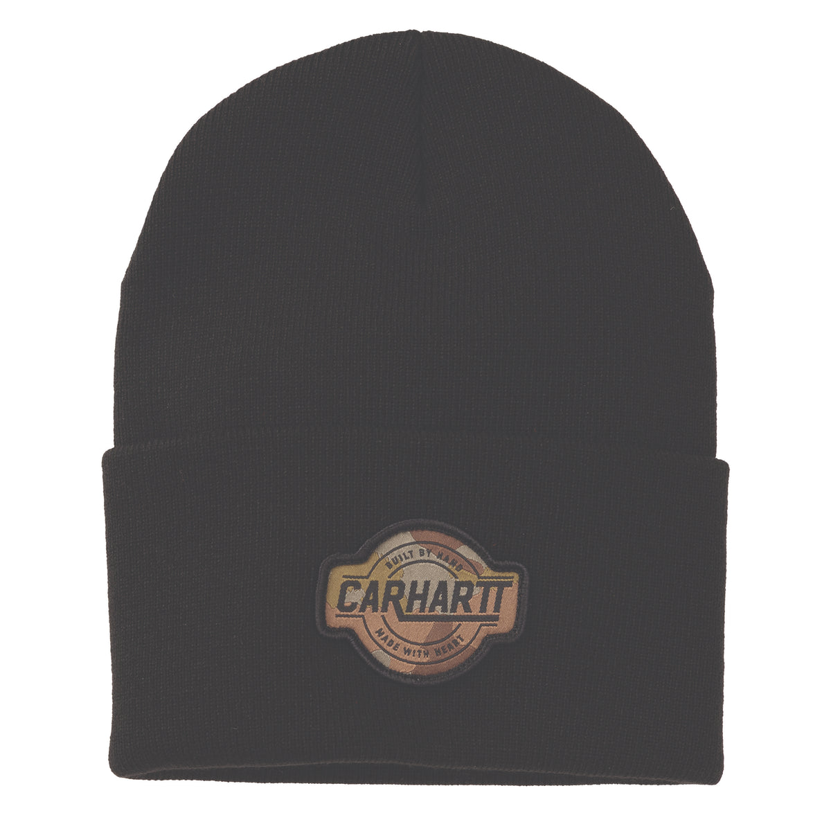 Carhartt Camo Logo Patch Cuffed Beanie