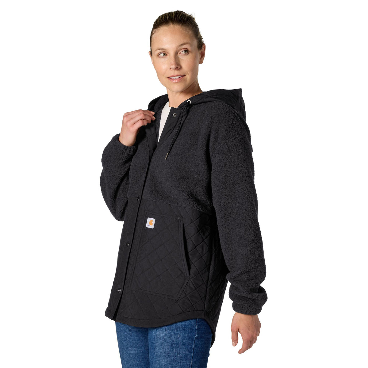 Carhartt Women's Highland Loose Fit Snap-Up Hooded Shirt Jac